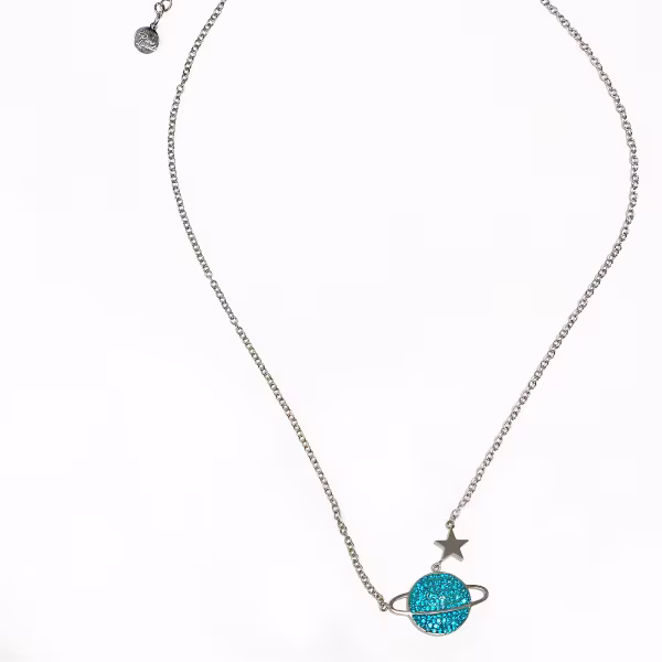 Blue Planet, Everyday Necklace (Rose or White) - Image 8