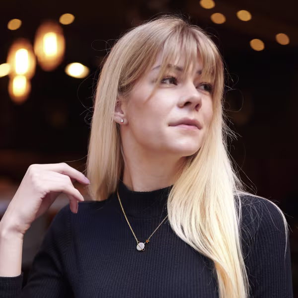 Shiny Planet, Everyday Necklace (Yellow) - Image 5