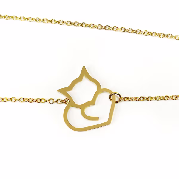 Love Cat, Everyday Necklace (Rose or Yellow) - Image 7