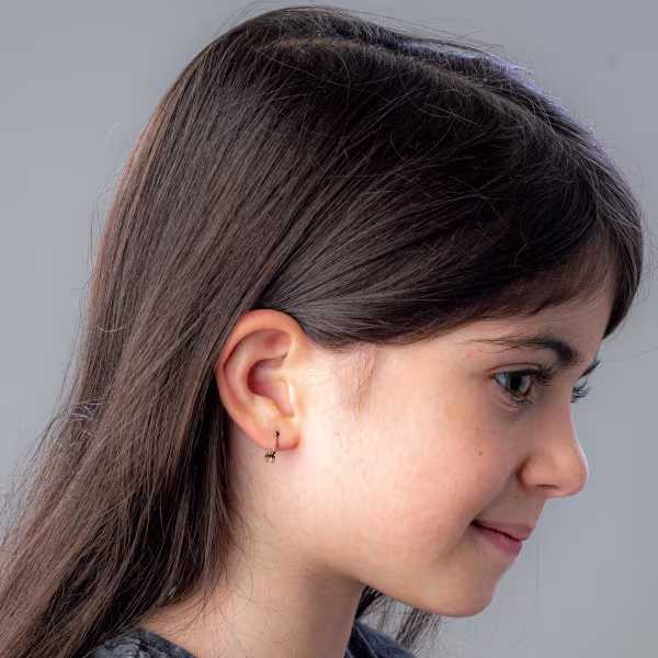 Giraffe, Everyday Earrings (Rose) - Image 3