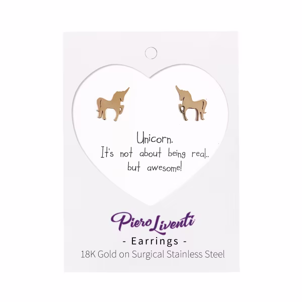 Unicorn, Everyday Earrings (Rose or White) - Image 5
