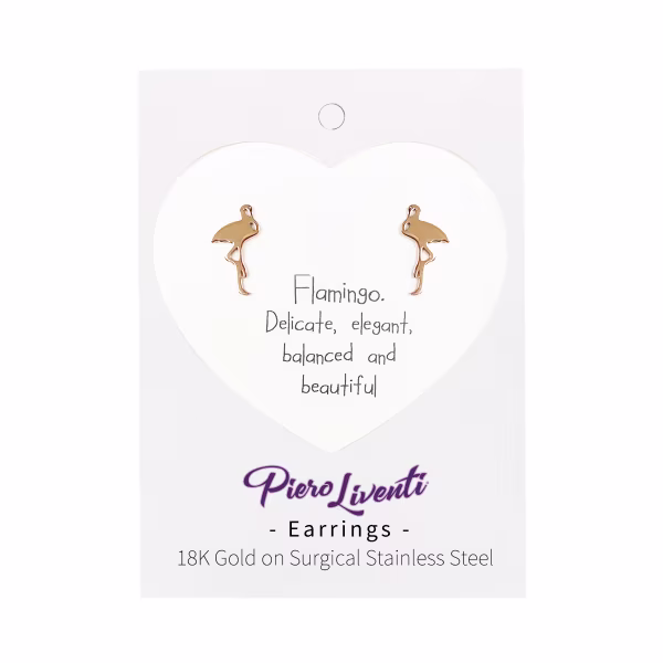 Flamingo, Everyday Earrings (Rose) - Image 2
