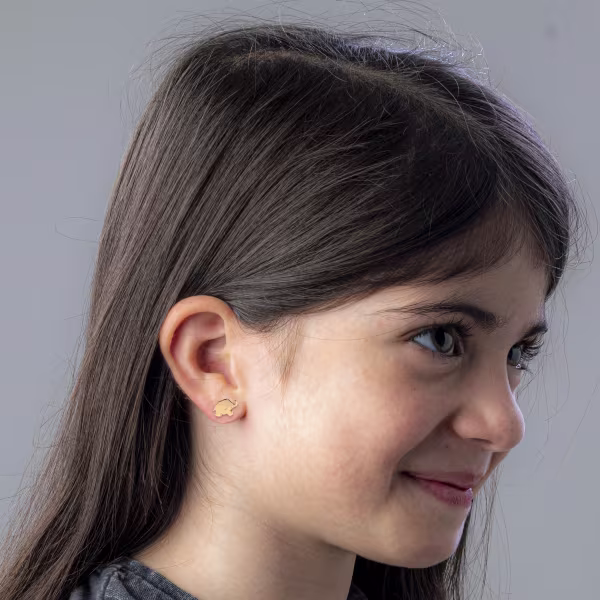 Baby Elephant, Everyday Earrings (Rose) - Image 4