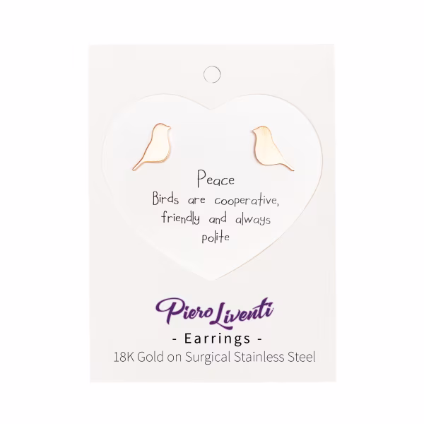 Bird, Everyday Earrings (Rose) - Image 2