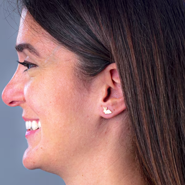 Bunny, Everyday Earrings (Rose) - Image 3