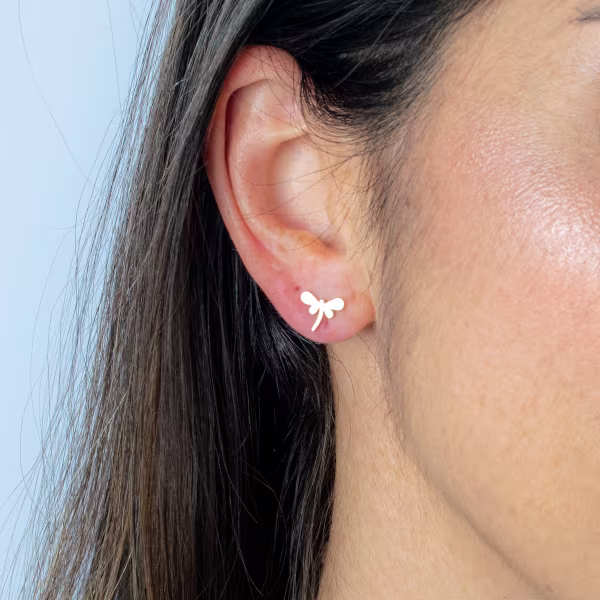 Dragonfly, Everyday Earrings (Rose) - Image 4