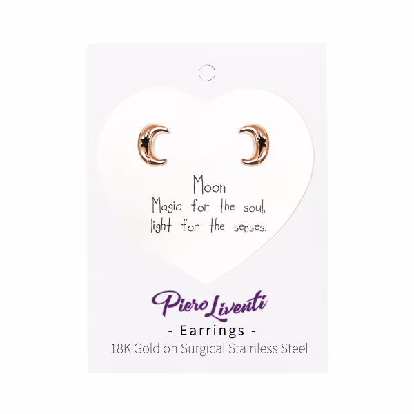 Moon, Everyday Earrings (Rose) - Image 2