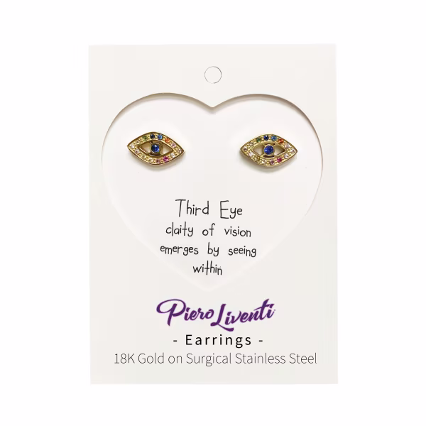 Third Eye, Everyday Earrings (Yellow) - Image 2