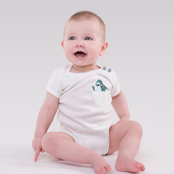 Blue Shark White Boogie Tee's Crazy Pocket - Image 2