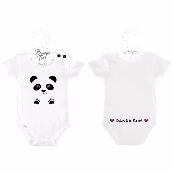 Panda Bum White Boogie Tee's Funny Tails - Image 3