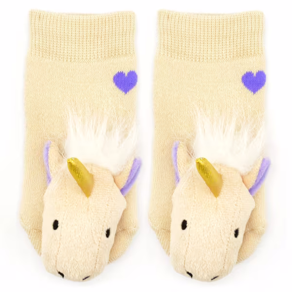 Golden Unicorn Boogie Toes Rattle Socks - Image 5