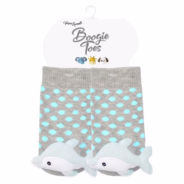 Baby Dolphin POLKA Boogie Toes Rattle Socks - Image 2