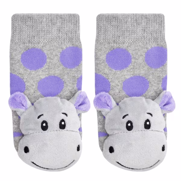 Happy Hippo Boogie Toes Rattle Socks - Image 2