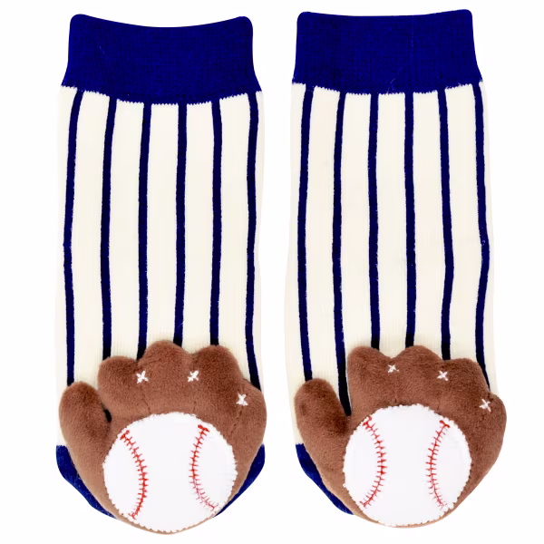 Baseball Mitt Boogie Toes Rattle Socks - Image 2