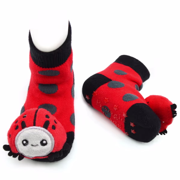 Ladybug Boogie Toes Rattle Socks