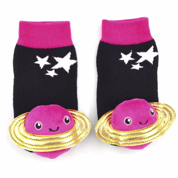 Pink Planet Boogie Toes Rattle Socks - Image 2