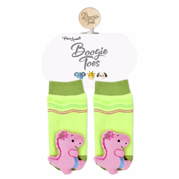 Pink T-Rex - Boogie Toes Rattle Socks - Image 3