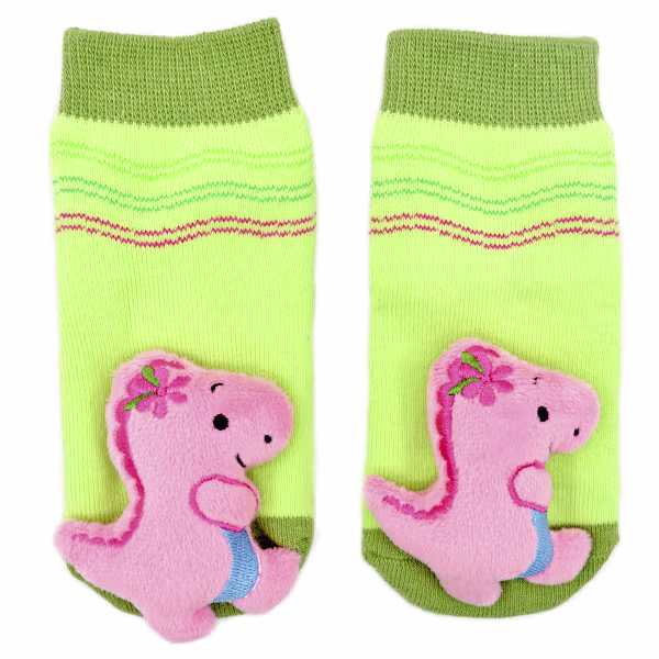 Pink T-Rex - Boogie Toes Rattle Socks - Image 2