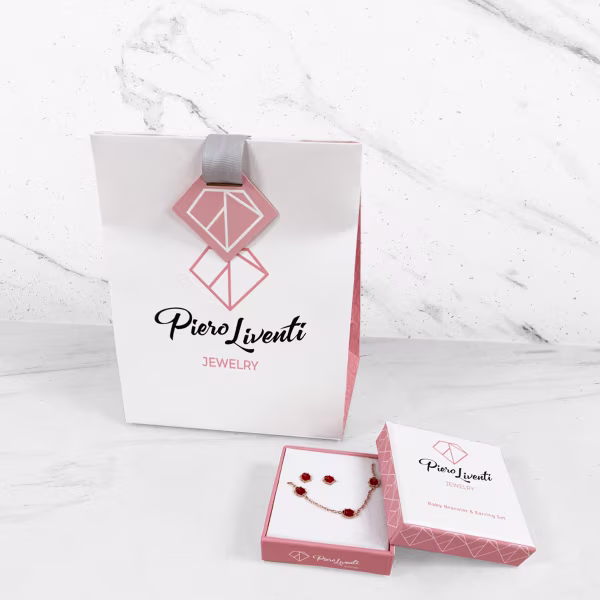 Tiny Apples Boogie Charms Children Bracelet & Earrings Set - Image 3