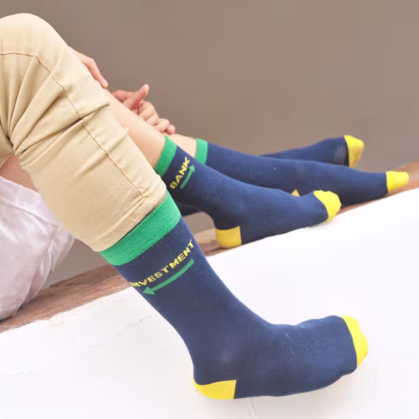 2 pair Sidekicks Investment Bank, Daddy and Me Socks Set - Image 3