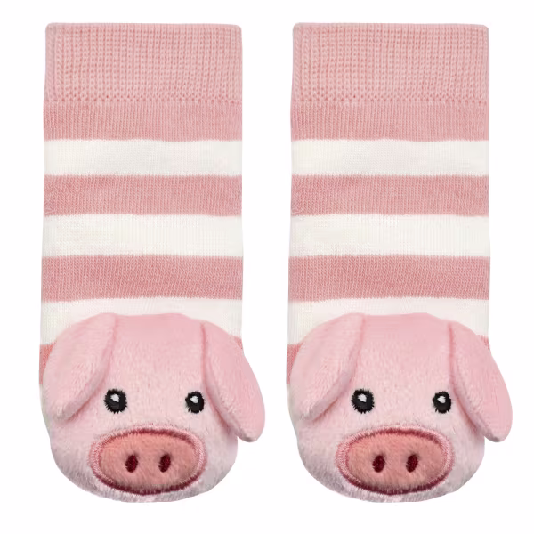 Pink Pig, 2-Pc Boogie Toes & Tight Baby Gift Set (6-18m) - Image 3