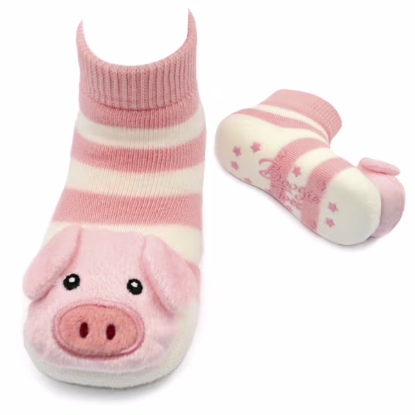 Pink Pig, 2-Pc Boogie Toes & Tight Baby Gift Set (6-18m) - Image 2