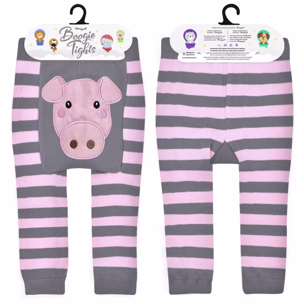 Pink Pig, 2-Pc Boogie Toes & Tight Baby Gift Set (6-18m) - Image 4