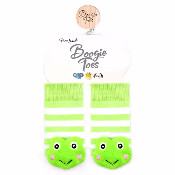 Green Frog, 2-Pc Boogie Toes & Tight Baby Gift Set (6-18m) - Image 4