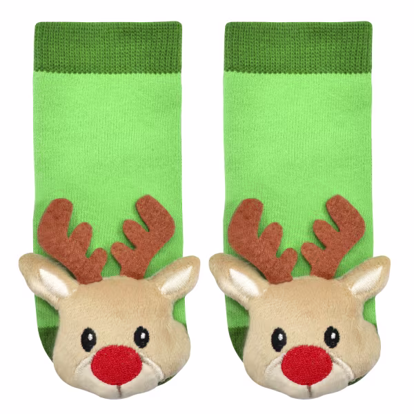 Reindeer, 2-Pc Boogie Toes & Tight Baby Gift Set (6-18m) - Image 3
