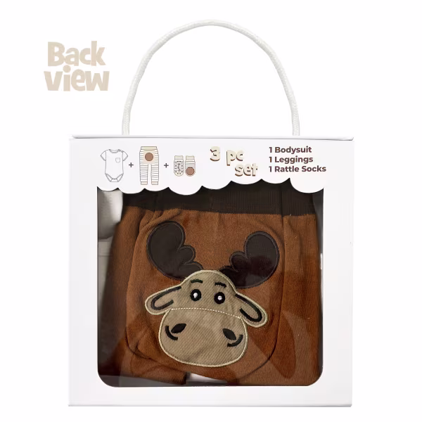 Moose, 3-Pc Boogie Toes, Tight & Tee Baby Premium Gift Set - Image 8