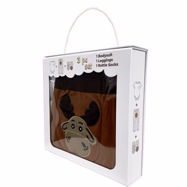 Moose, 3-Pc Boogie Toes, Tight & Tee Baby Premium Gift Set - Image 4