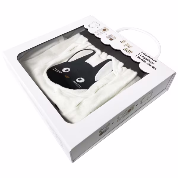 Scaredy Cat, 3-Pc Boogie Toes, Tight & Tee Baby Premium Gift Set - Image 6