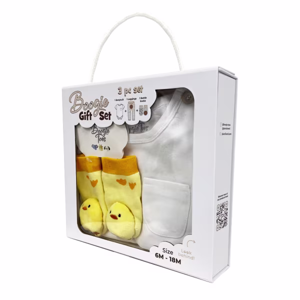 Baby Chic, 3-Pc Boogie Toes, Tight & Tee Baby Premium Gift Set - Image 3