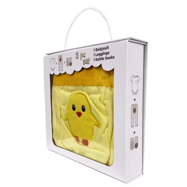 Baby Chic, 3-Pc Boogie Toes, Tight & Tee Baby Premium Gift Set - Image 4