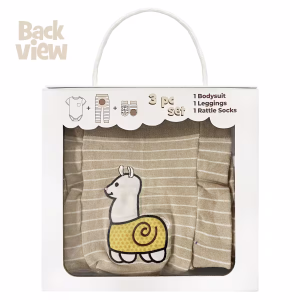 Llama, 3-Pc Boogie Toes, Tight & Tee Baby Premium Gift Set - Image 6