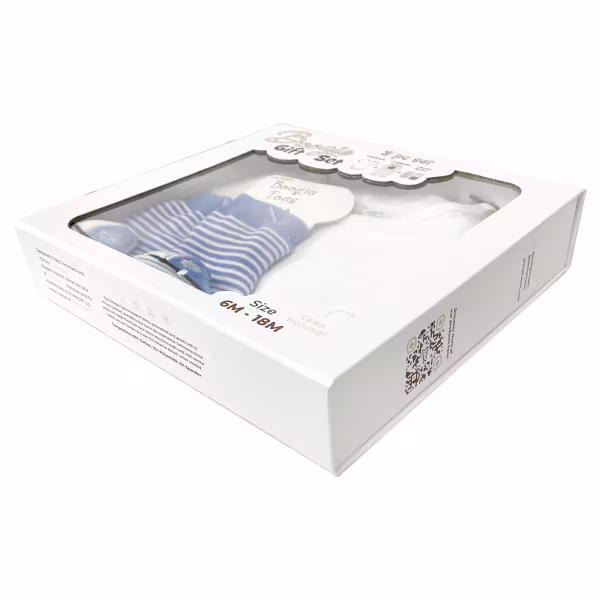 Sailboat, 3-Pc Boogie Toes, Tight & Tee Baby Premium Gift Set - Image 3