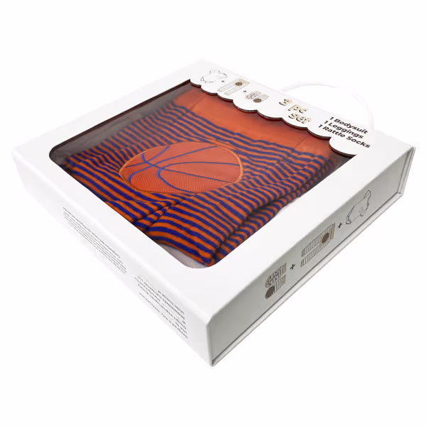 Basketball, 3-Pc Boogie Toes, Tight & Tee Baby Premium Gift Set - Image 4