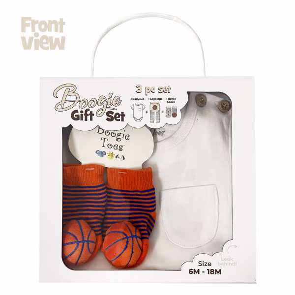 Basketball, 3-Pc Boogie Toes, Tight & Tee Baby Premium Gift Set - Image 5