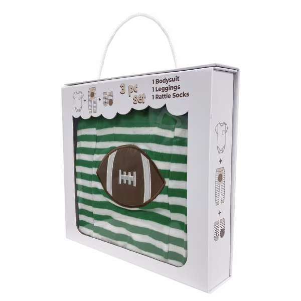 Football, 3-Pc Boogie Toes, Tight & Tee Baby Premium Gift Set - Image 4