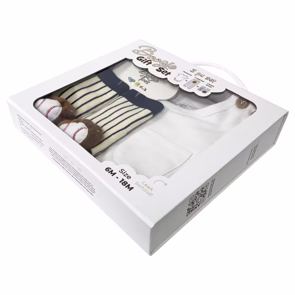 Baseball Mitt, 3-Pc Boogie Toes, Tight & Tee Baby Premium Gift Set - Image 5