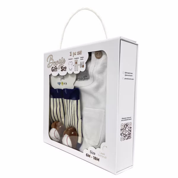 Baseball Mitt, 3-Pc Boogie Toes, Tight & Tee Baby Premium Gift Set - Image 3