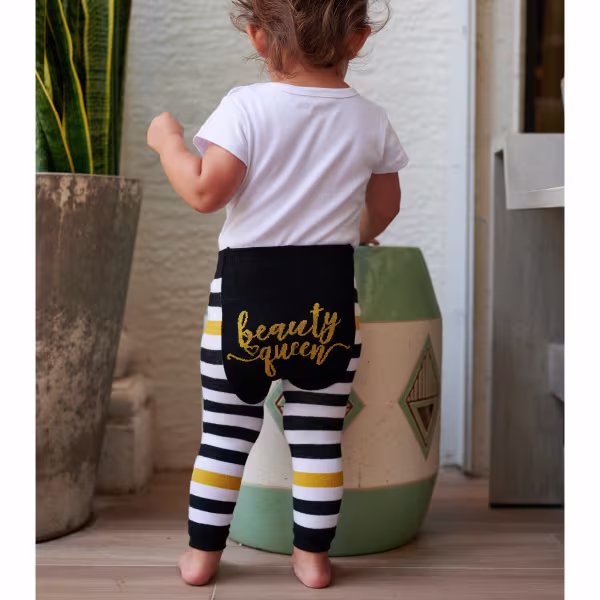 Beauty Queen Bee, 3-Pc Boogie Toes, Tight & Tee Baby Premium Gift Set - Image 9