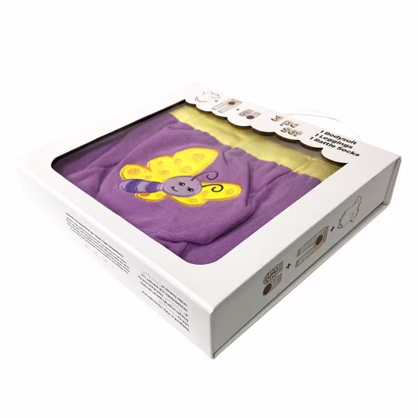 Butterfly, 3-Pc Boogie Toes, Tight & Tee Baby Premium Gift Set - Image 6