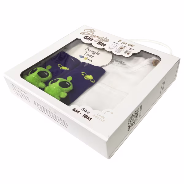 Baby Alien, 3-Pc Boogie Toes, Tight & Tee Baby Premium Gif - Image 3