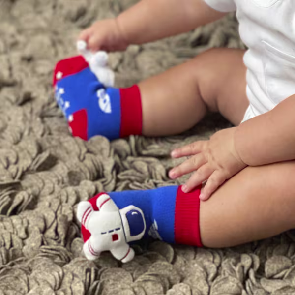 Space Astronaut, 3-Pc Boogie Toes, Tight & Tee Baby Premium Gift Set - Image 3
