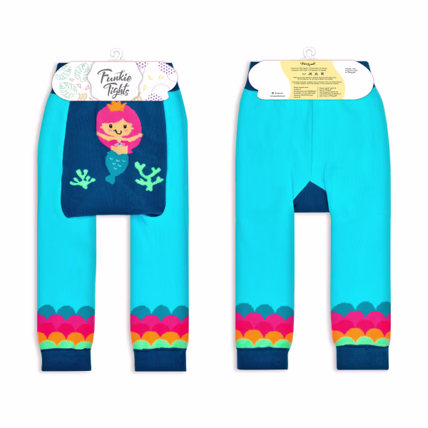 Rainbow Mermaid, 3-Pc Boogie Toes, Tight & Tee Baby Premium Gift Set - Image 12