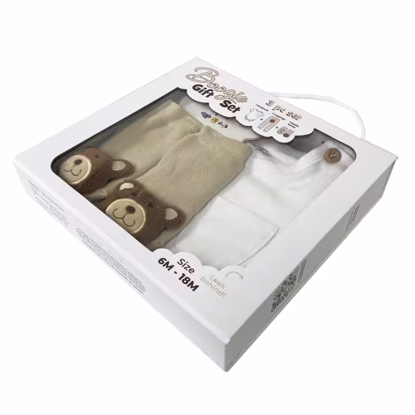 Teddy Bear Boy, 3-Pc Boogie Toes, Tight & Tee Baby Premium Gift Set - Image 7