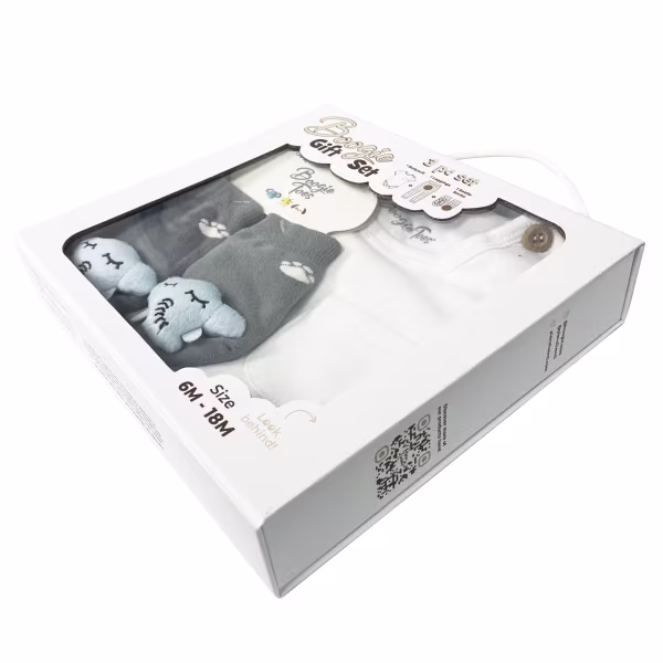 Sleepy Elephant, 3-Pc Boogie Toes, Tight & Tee Baby Premium Gift Set - Image 5