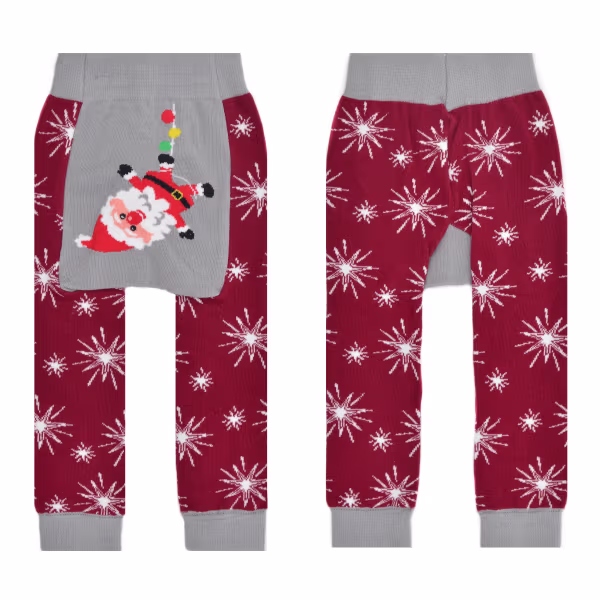 Santa, 3-Pc Boogie Toes, Tight & White Tee Baby Premium Gift Set - Image 4