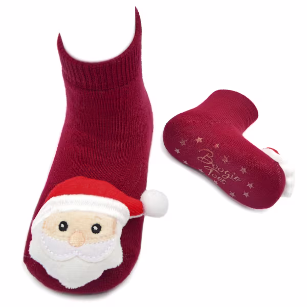 Santa, 3-Pc Boogie Toes, Tight & Black Tee Baby Premium Gif - Image 3
